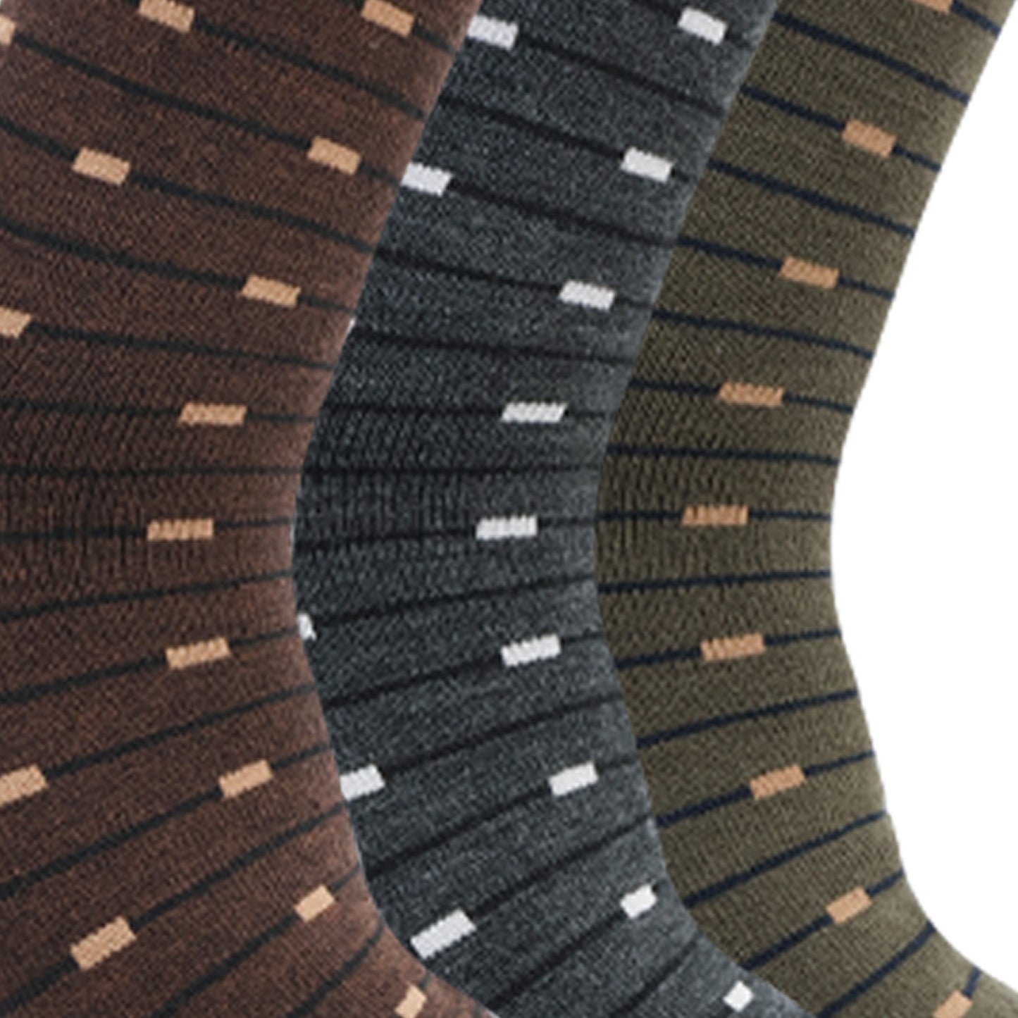 Men’s Terry Woolen  Crew Socks - Pack of 3