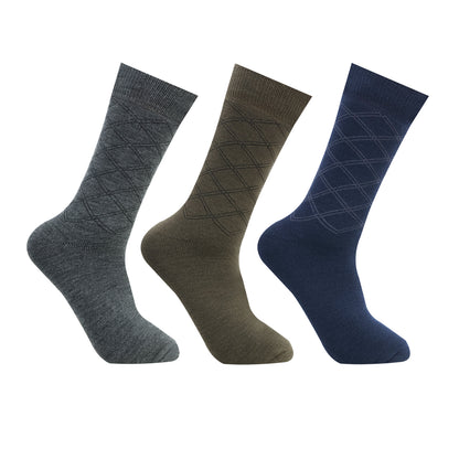 Men’s Terry Woolen Crew Socks – Pack of 3