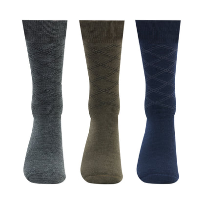 Men’s Terry Woolen Crew Socks – Pack of 3