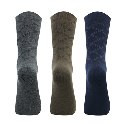 Men’s Terry Woolen Crew Socks – Pack of 3
