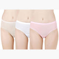 Women's Cotton & Lycra Briefs Hipster Panties-(PO3) (Color:- Assorted)