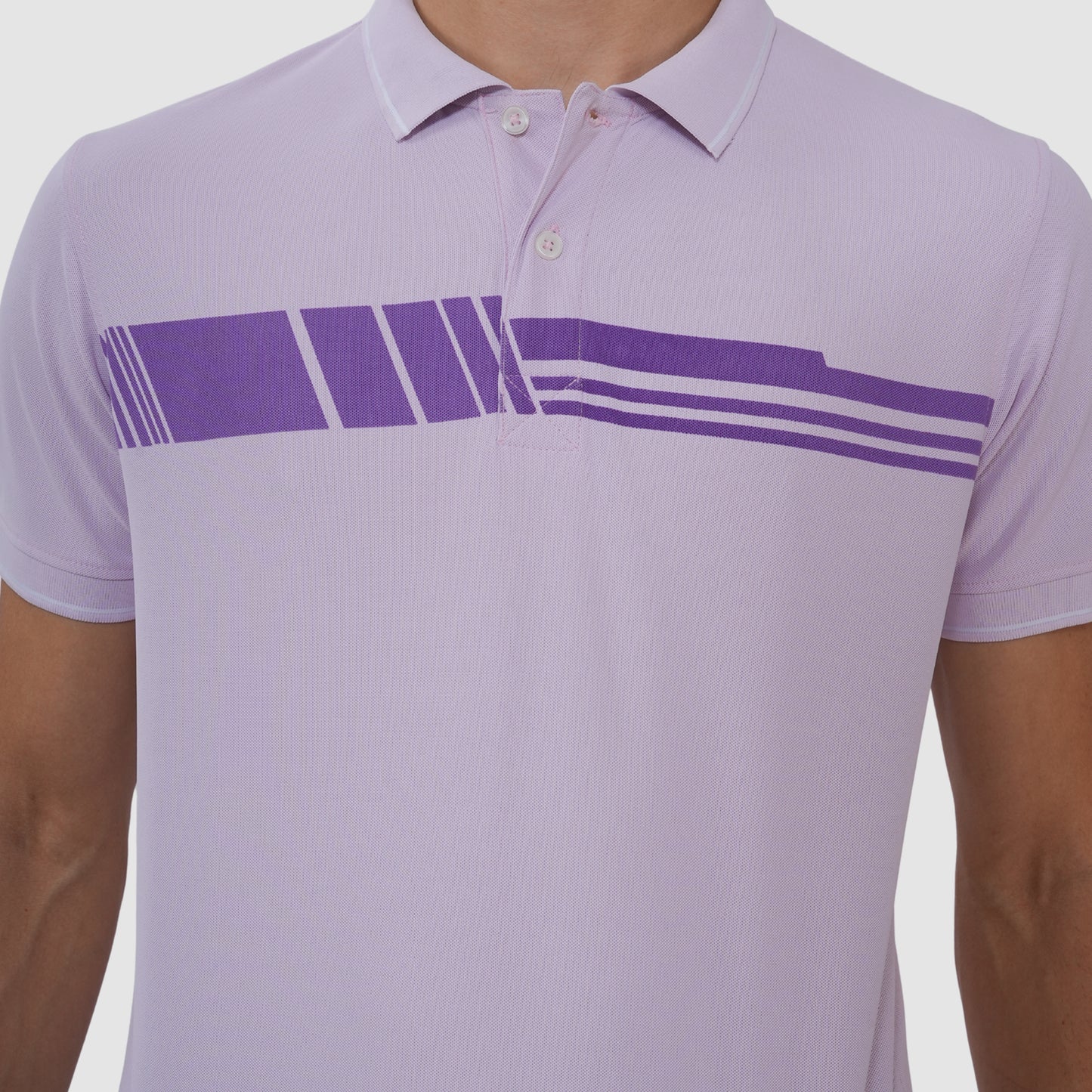 Men’s Polo Half Sleeve T-Shirt - Lilac