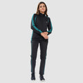 Women's High Neck Winter Tracksuit - (Black)