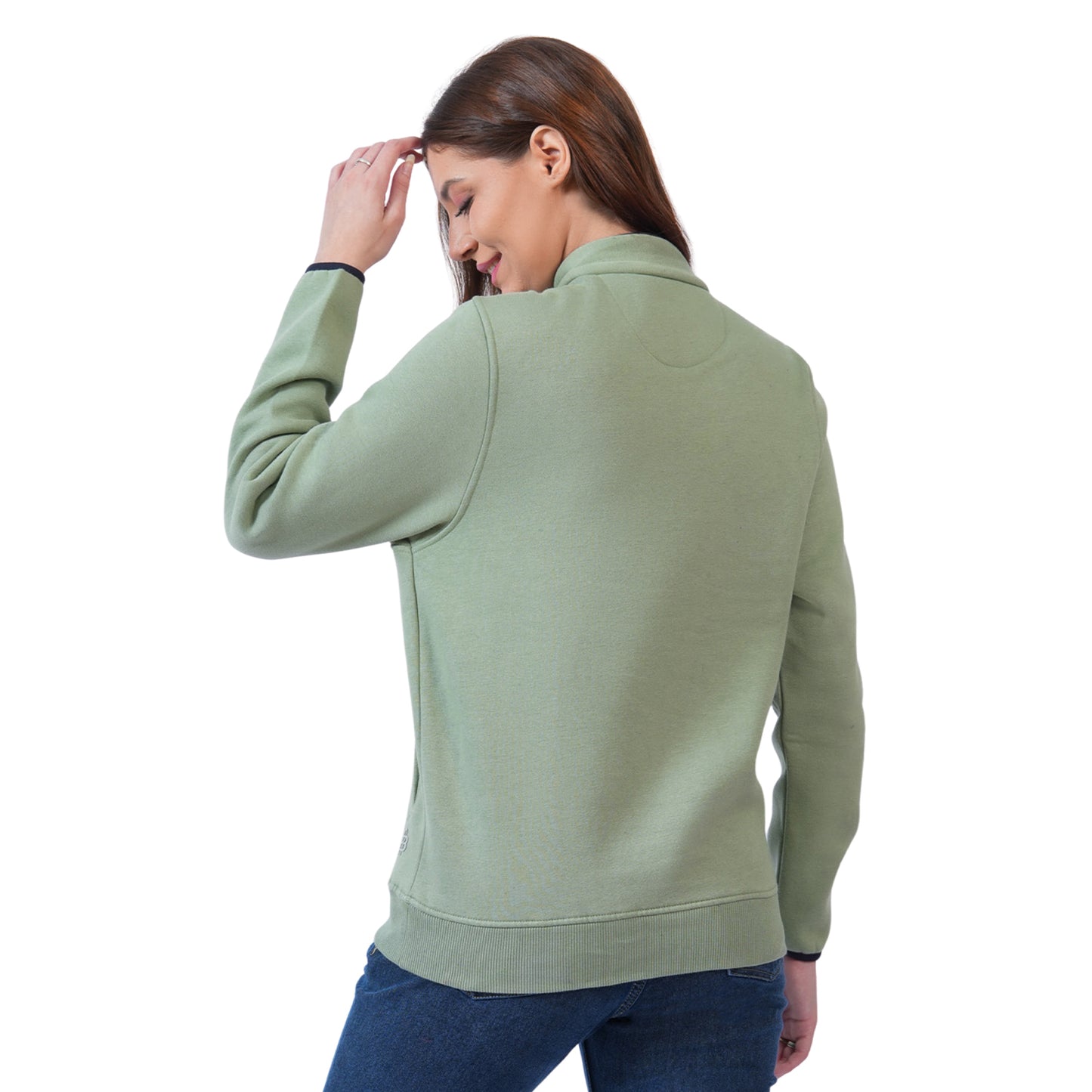 Women's Half-Zip Pullover Sweatshirt with Kangaroo Pockets