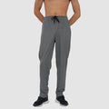 Men Mid Rise Cotton Blend Joggers Track Pants | Zipper Pocket | Casual, Gym & Lounge Wear - Grey