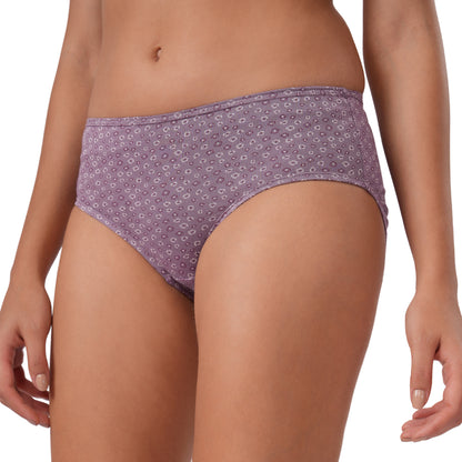 Women's Cotton & Lycra Briefs Hipster Panties (Pack of 3)