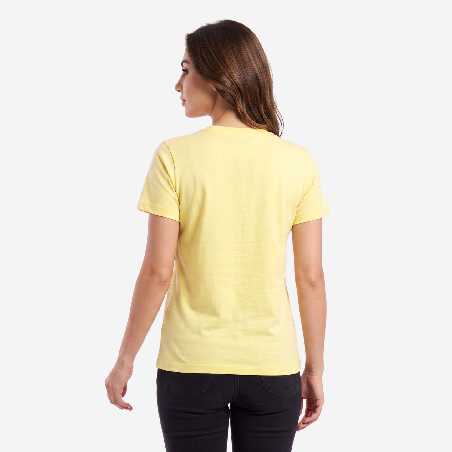 Bonjour Women’s  Round Neck Cotton Printed T-Shirt |  Half Sleeve Regular Fit Comfortable Tee