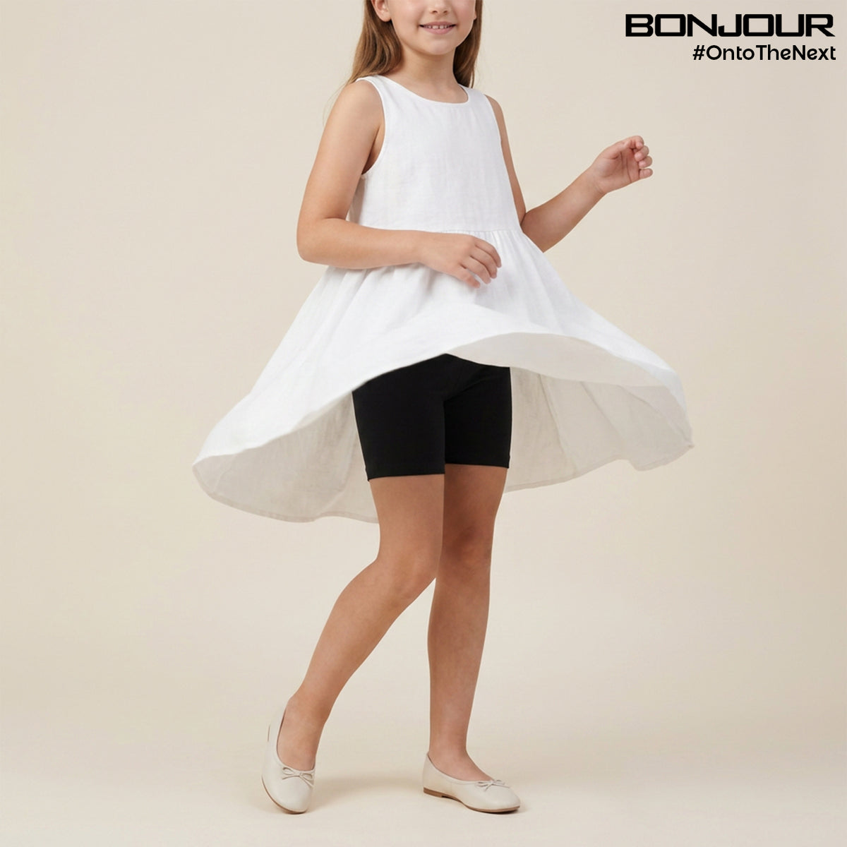 Women Plain Seamless Under Skirts - Black