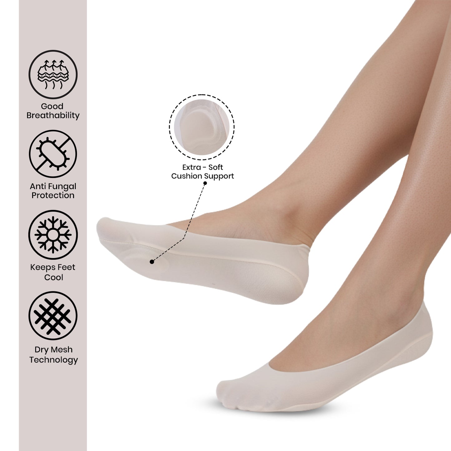 Women’s Low-Cut Ankle Socks (Pack of 3)