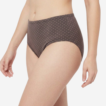 Women's Cotton Mid-Waist Full Coverage Printed Hipster Panties - (Pack of 3)