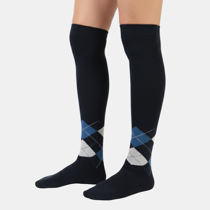 Men's Platinum Premium Woolen Long Socks (Navy)