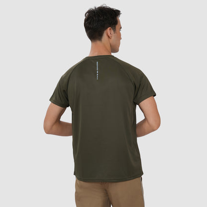 Men's sports t shirts Half sleeves - Olive