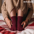 Women Designer Ankle Length Wool Thumb Socks - PO4