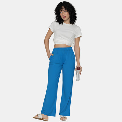 Women Flared Pants (Turquoise)
