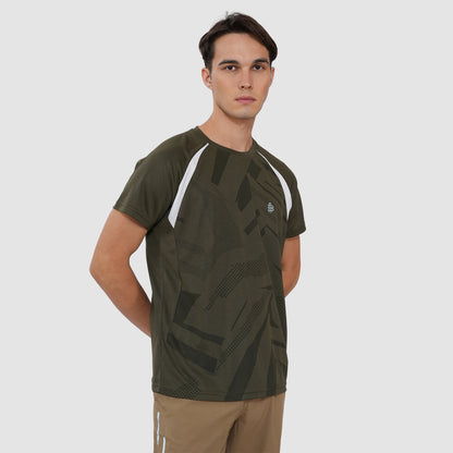 Men's sports t shirts Half sleeves - Olive