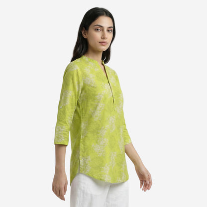 Lemon Women Floral Printed Short Kurti – Stylish & Comfortable (Pack of 1)
