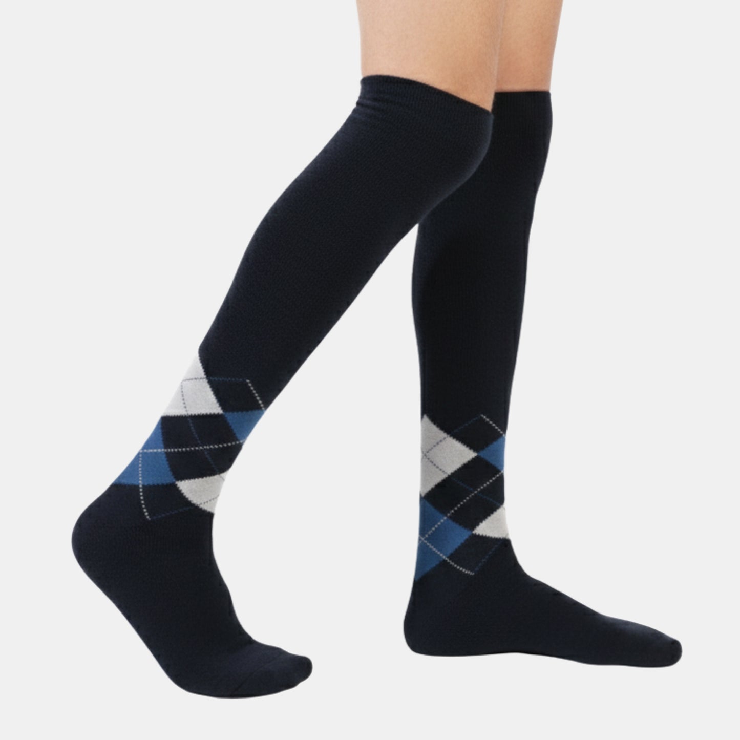 Men's Platinum Premium Woolen Long Socks (Navy)