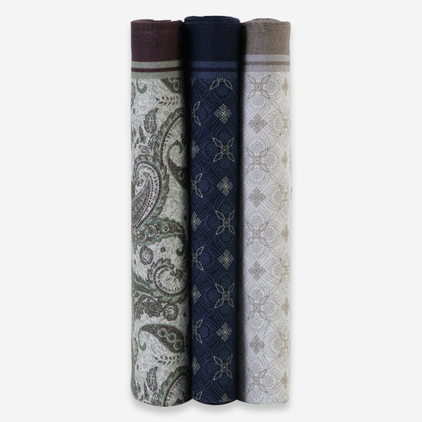 Men’s Silcora Cotton Handkerchiefs | 100% Pure Cotton | Soft & Absorbent | Pack of 3 | Regular - Size