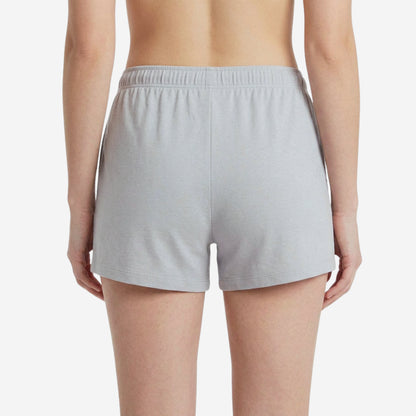 Women's Regular Fit Solid Lt.Grey Cotton Shorts