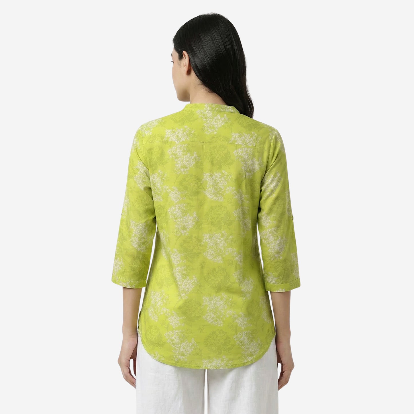 Lemon Women Floral Printed Short Kurti – Stylish & Comfortable (Pack of 1)