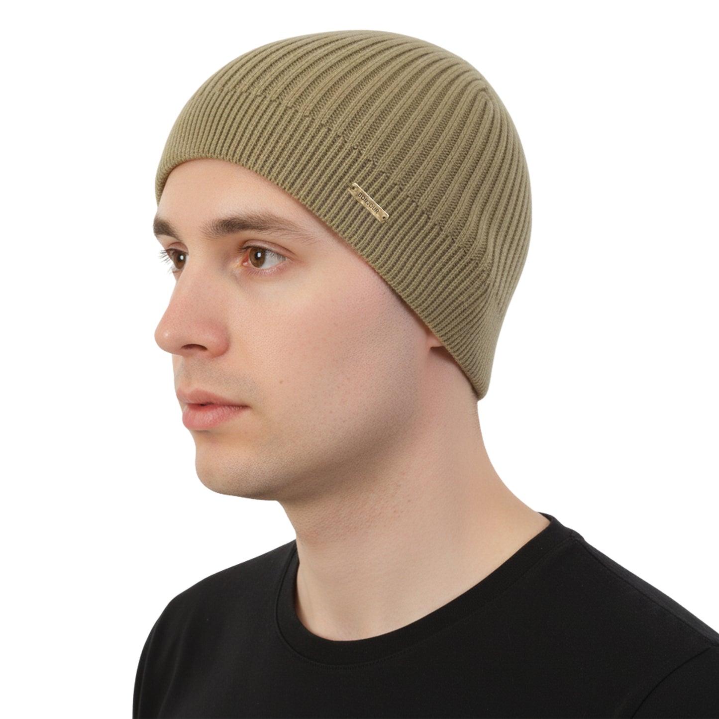 Men's Woolen Winter Cap (Moss Green)