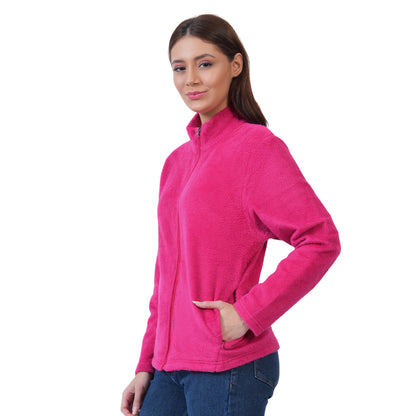 Women’s Full Zip Winter Jacket (Pink)