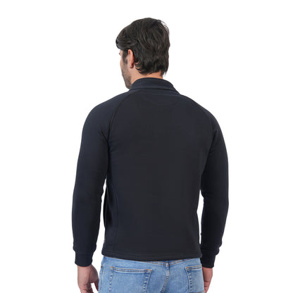 Men’s Half Zip Winter Sweatshirt Jacket (Anthra Mill)