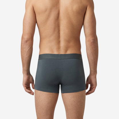 Men's Stone Grey Micro Modal Seamless Trunks with Boncel Technology