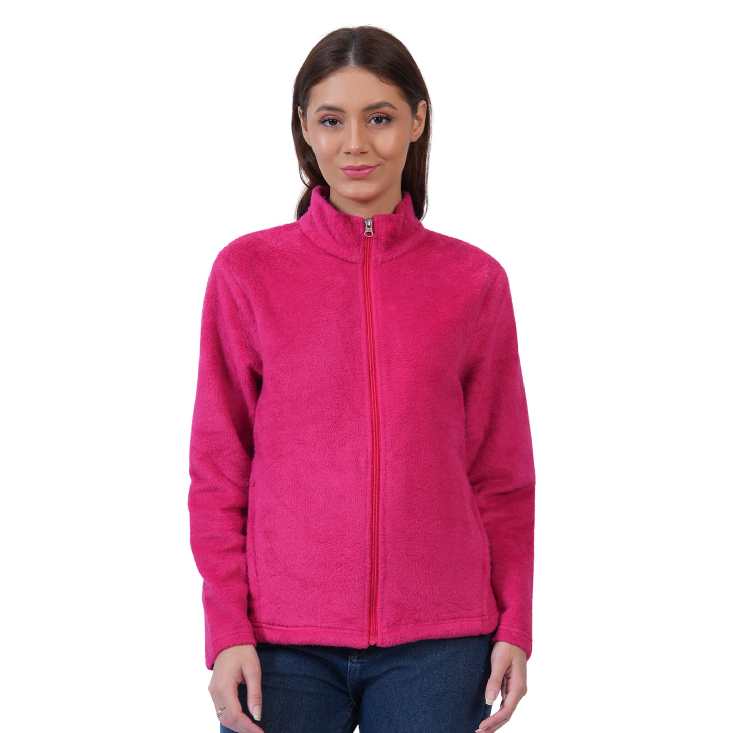 Women’s Full Zip Winter Jacket (Pink)