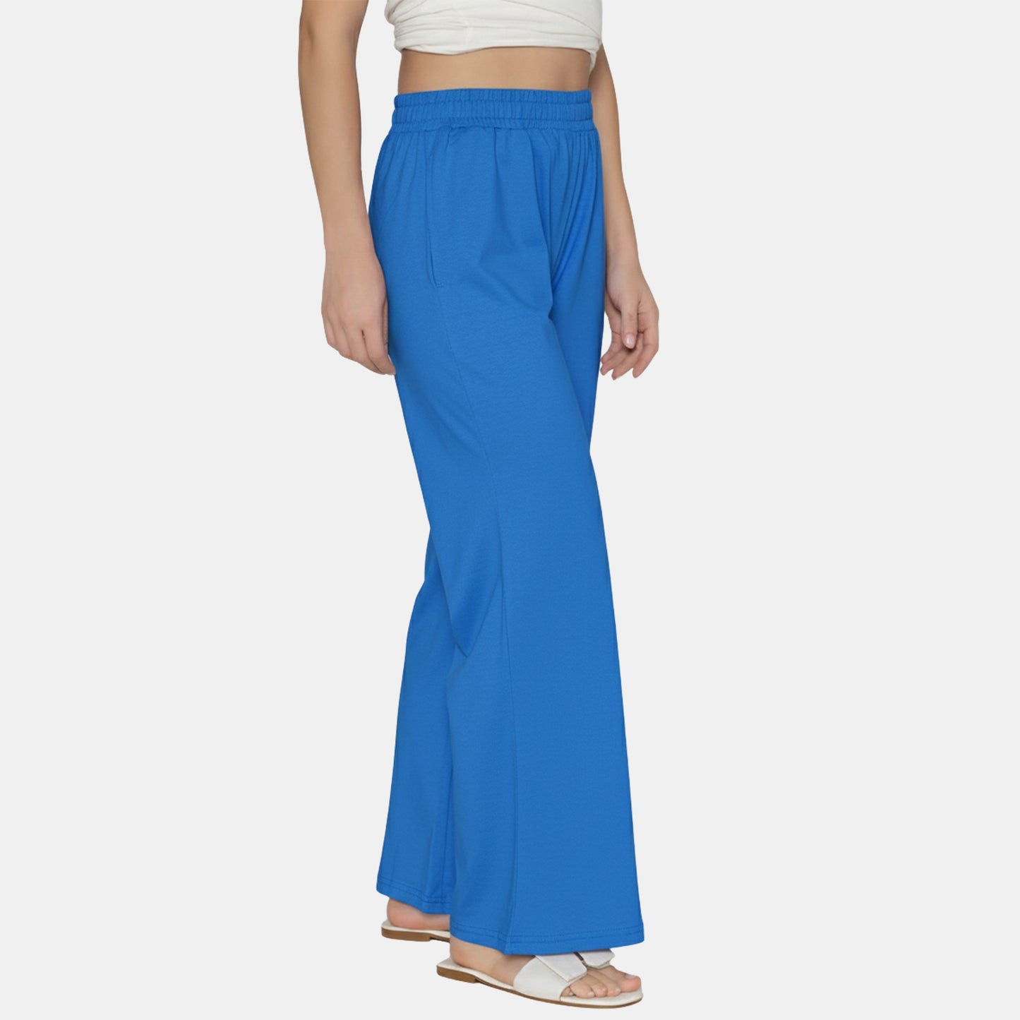 Women Flared Pants (Turquoise)