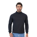 Men’s Solid Half Zipper Winter Sweatshirts(Black)