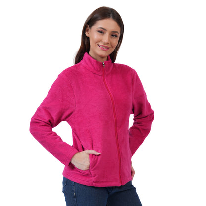 Women’s Full Zip Winter Jacket (Pink)