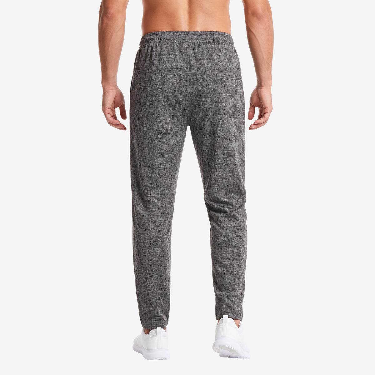 Bonjour Men’s Athletic Track Pants | Polyester Blend Sports Joggers with Drawstring Waist & 2 Zipper Pockets | Gym, Running & Workout Pants