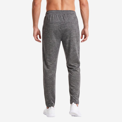 Bonjour Men’s Athletic Track Pants | Polyester Blend Sports Joggers with Drawstring Waist & 2 Zipper Pockets | Gym, Running & Workout Pants