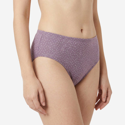 Women's Cotton Mid-Waist Full Coverage Printed Hipster Panties - (Pack of 3)