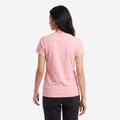 Bonjour Women’s  Round Neck Cotton Printed T-Shirt |  Half Sleeve Regular Fit Comfortable Tee