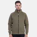 Men's Solid Full Zipper winter Jacket (Dk.Olive)