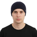 Men's Woolen Winter Cap (Navy)