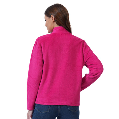Women’s Full Zip Winter Jacket (Pink)