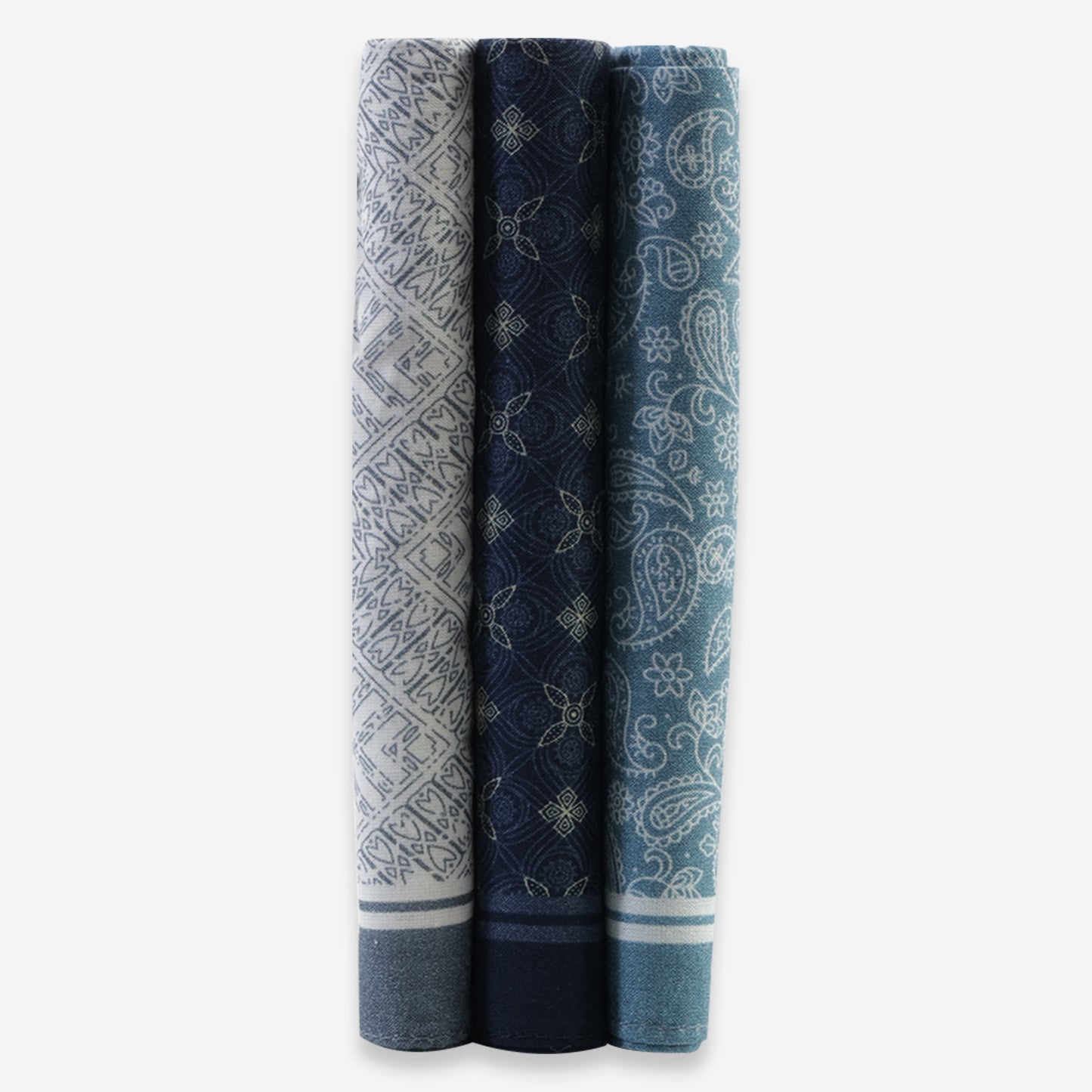 Men’s Silcora Cotton Handkerchiefs | 100% Pure Cotton | Soft & Absorbent | Pack of 3 | Regular - Size