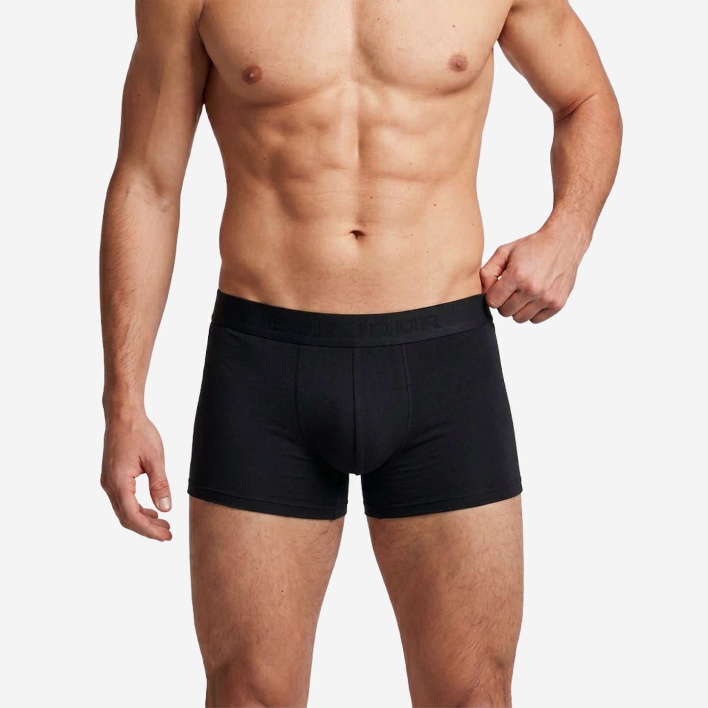 Men's Black Micro Modal Seamless Trunks with Boncel Technology