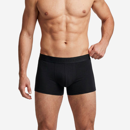 Men's Black Micro Modal Seamless Trunks with Boncel Technology