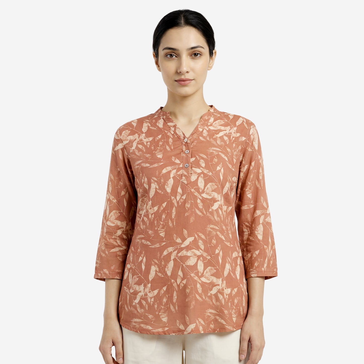 Mud Women Floral Printed Short Kurti – Stylish & Comfortable (Pack of 1)