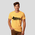 Bontact SNIPER Round-Neck Half Sleeve T-Shirt (Banana Cream)