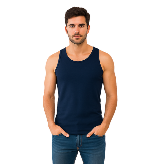 Bamboo Navy Vest for Men - Pack of 1