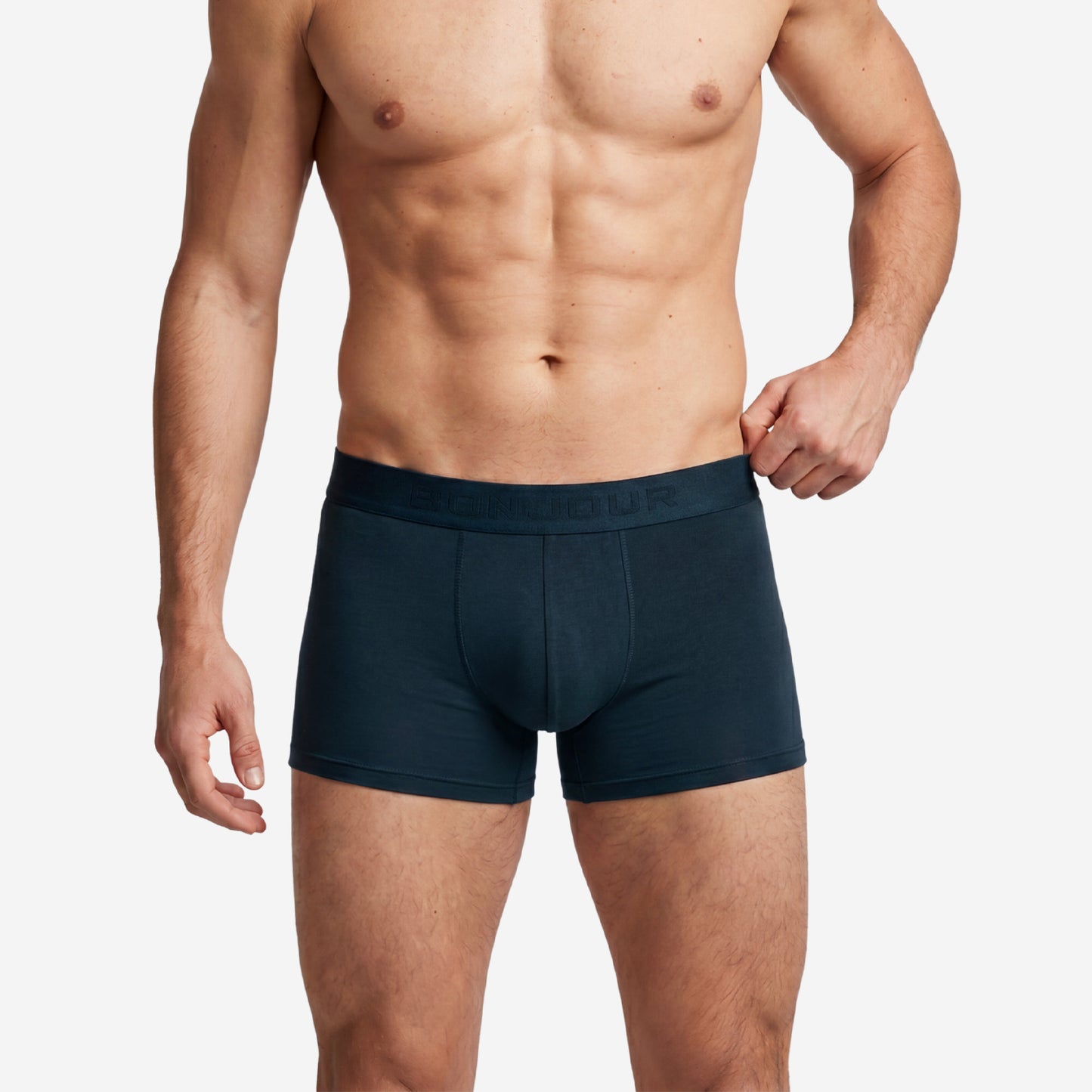 Men's Navy Micro Modal Seamless Trunks with Boncel Technology