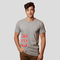 Bontact R.E.D Round-Neck Half Sleeve T-Shirt (Lt.Grey)