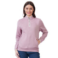 Women’s Half Zip Sweatshirt for Winter - (Mauve)