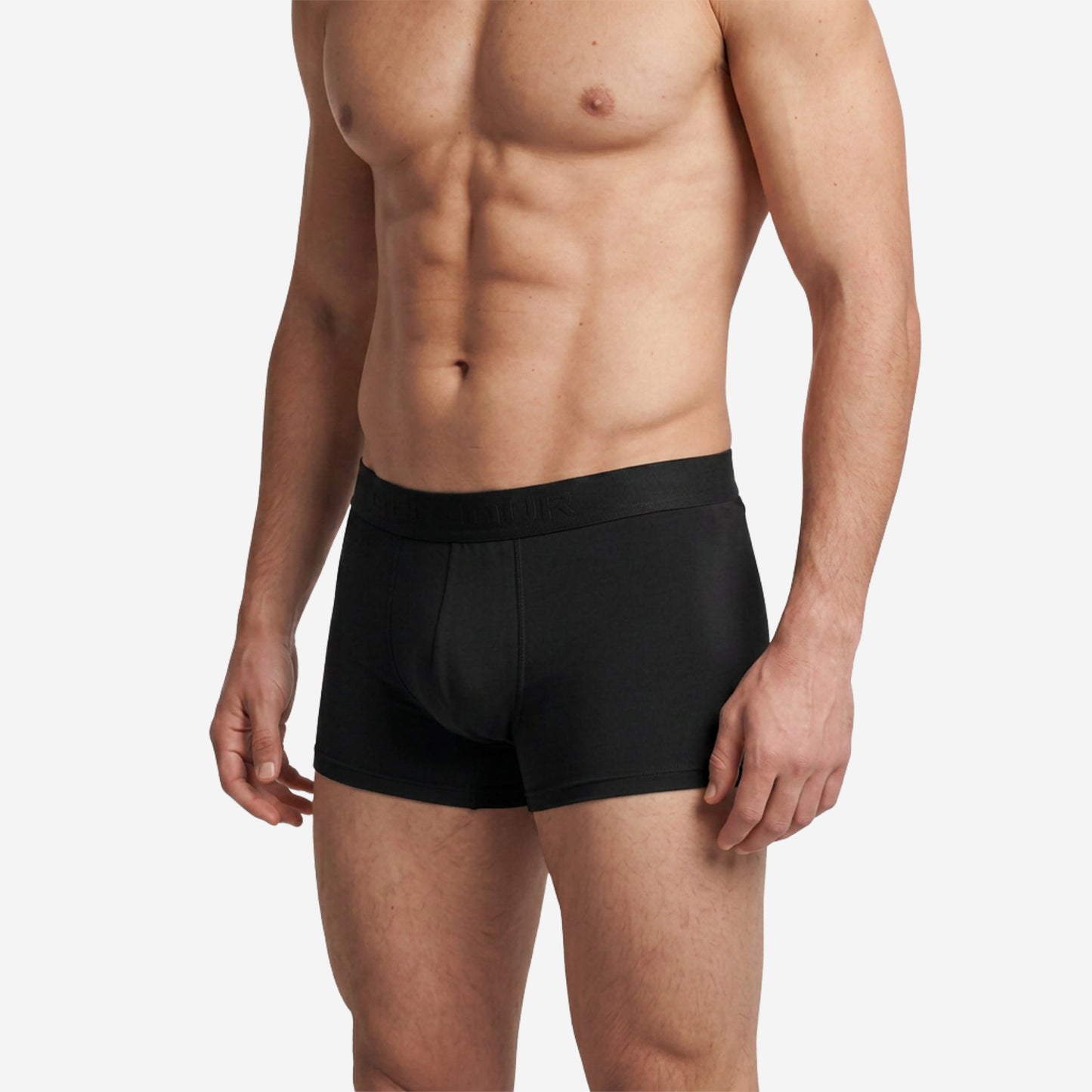 Men's Black Micro Modal Seamless Trunks with Boncel Technology