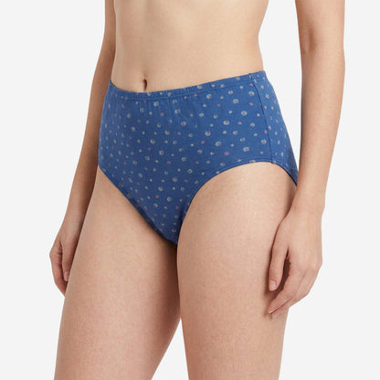 Women's Cotton Mid-Waist Full Coverage Printed Hipster Panties - (Pack of 3)